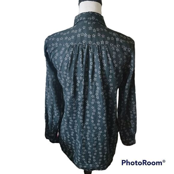 Denim & Supply Button Up Top with a Star Print. Size XS. - Picture 4 of 7